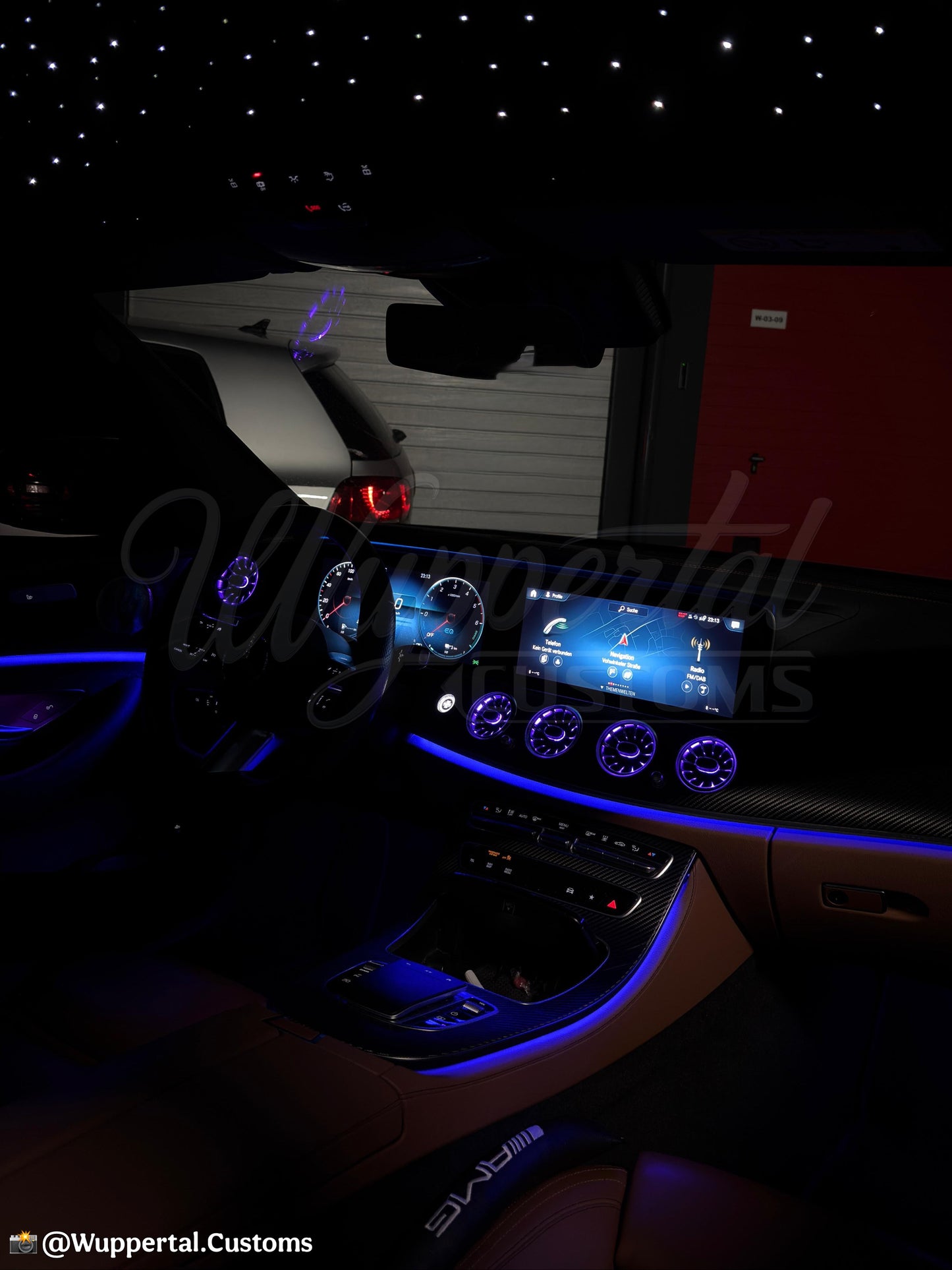 Beleuchtete Lüftungsdüsen