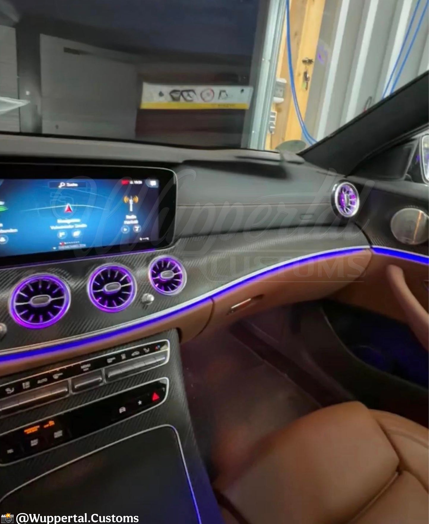 Beleuchtete Lüftungsdüsen