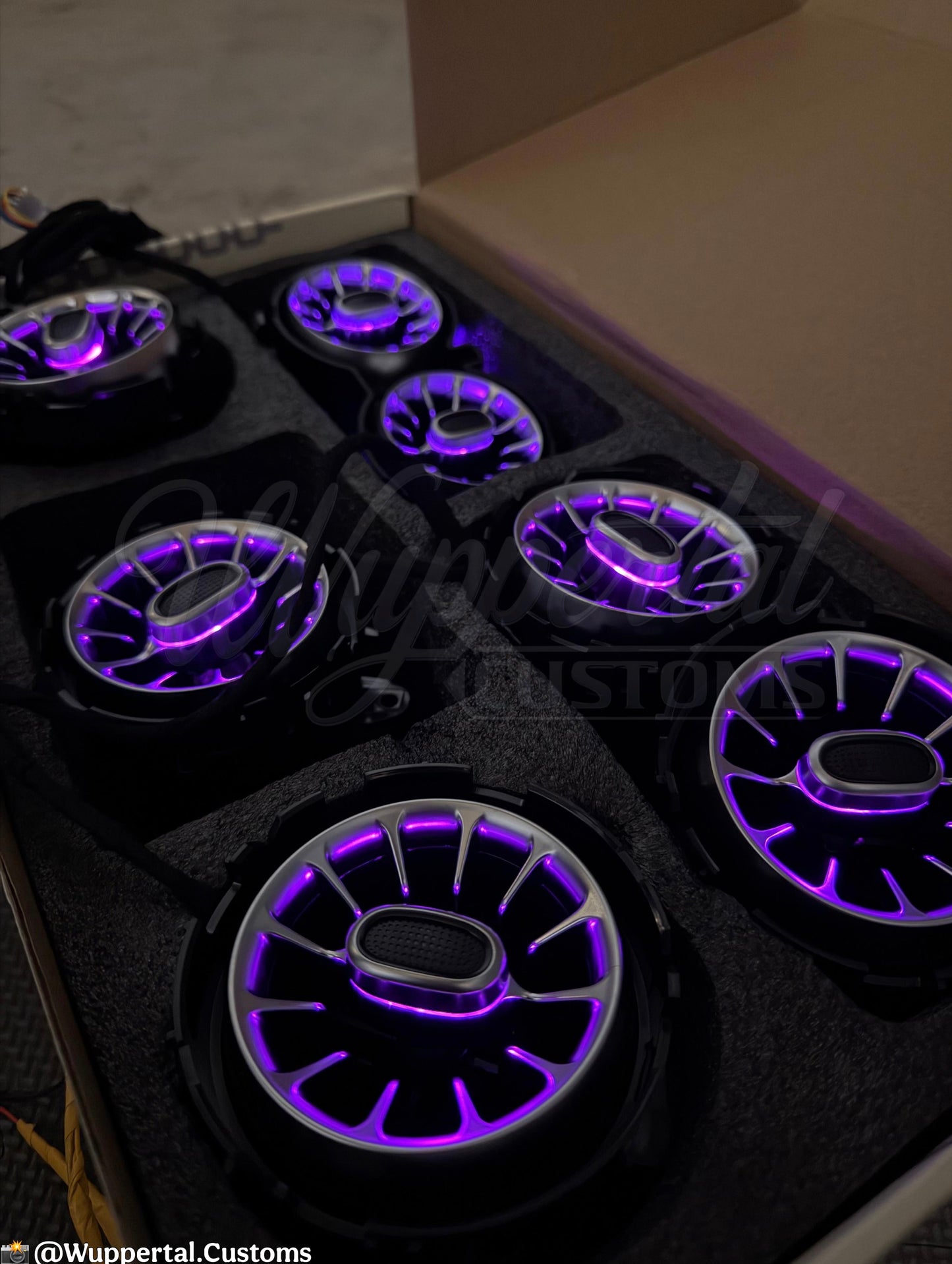 Beleuchtete Lüftungsdüsen